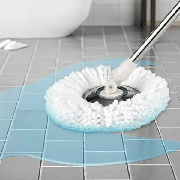 Spin Mop and Bucket Set Replacement Heads, 4/8 peices Microfiber Refill s for Choose, Dual Use of Dry and Wet - Image 4