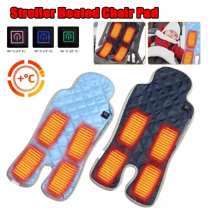 Stroller Heated Chair Pad 3 Temperature Levels Baby Car Seat Heating Pad Waterproof Baby Car Warm Cushion for Baby High Chair