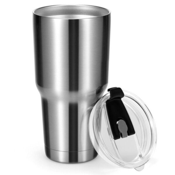 For 30oz Double Wall Stainless Steel Tumbler Cup with Lid Vacuum Insulated Ceramic Mug - Image 3