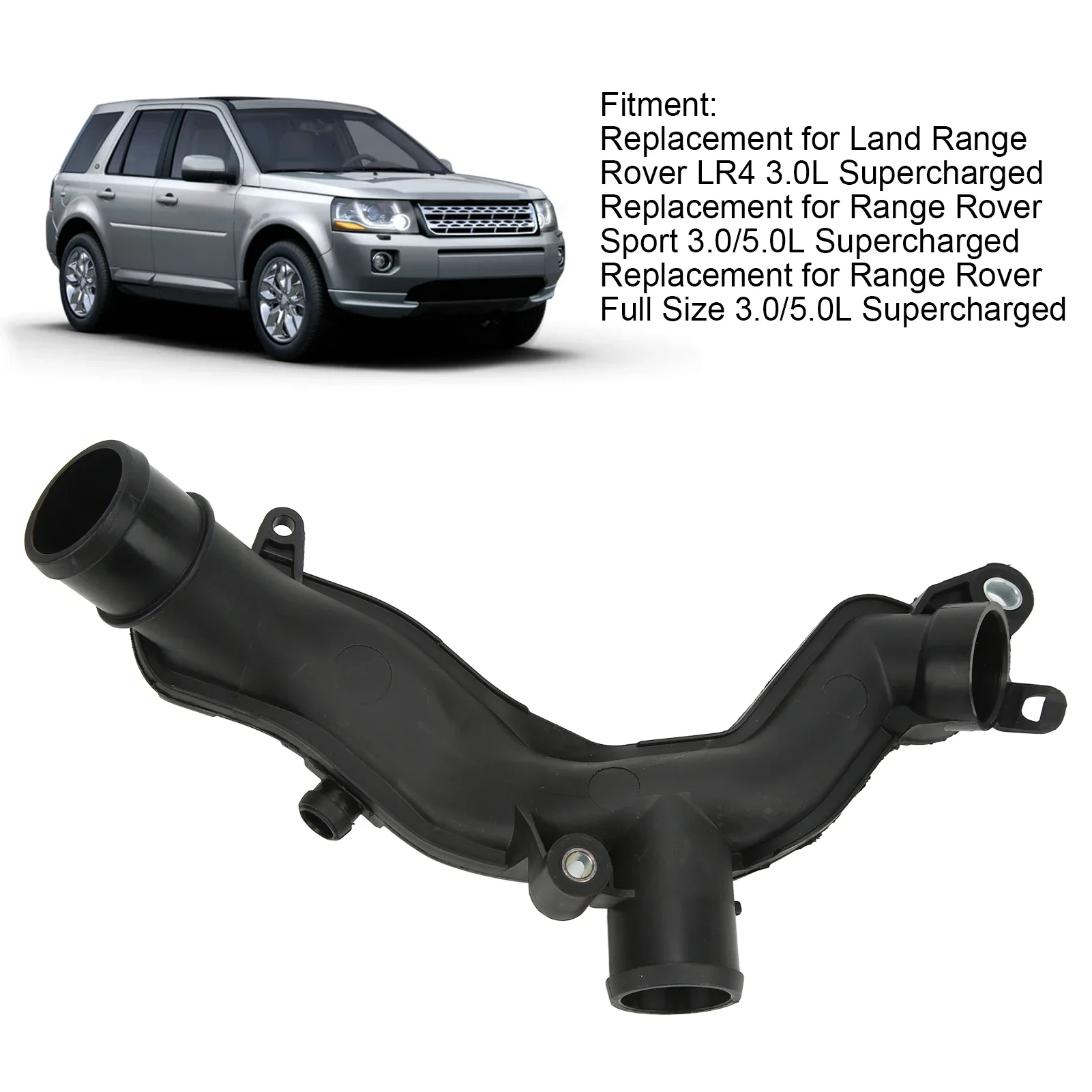 Thermostat Hose Coolant Water Outlet Tube LR092992 Replacement for Land Range Rover LR4 3.0L Supercharged - Image 6