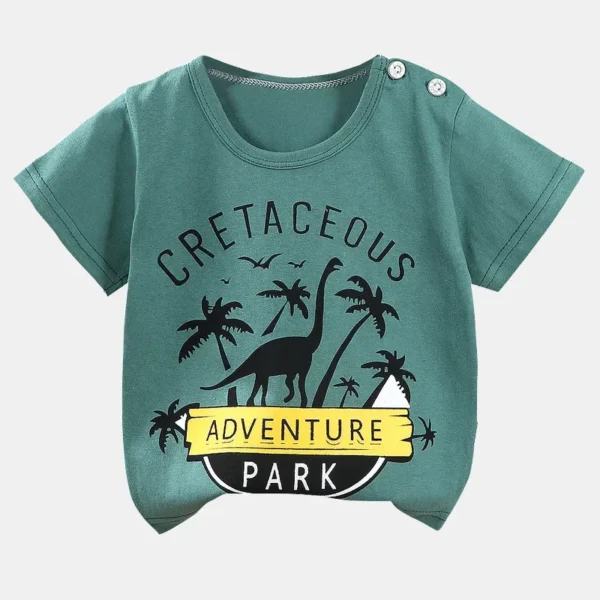 Children's Clothing T-Shirt  Kids Clothes Boys Girls Summer Cartoon Tops Short Sleeve Clothes 100% Cotton Baby Clothing - Image 7