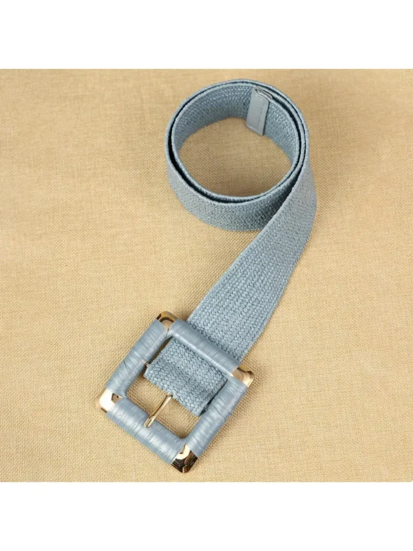 1 piece of women's blue braided belt, bohemian style, shopping go-ahead, party wear, trendy belt, suitable for everyday wear - Image 4