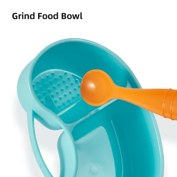 Portable and Grindable Baby's Complementary Food Bowl set,Separate Hot and Cold Food, Perfect for School, Picnics, and Trips - Image 3