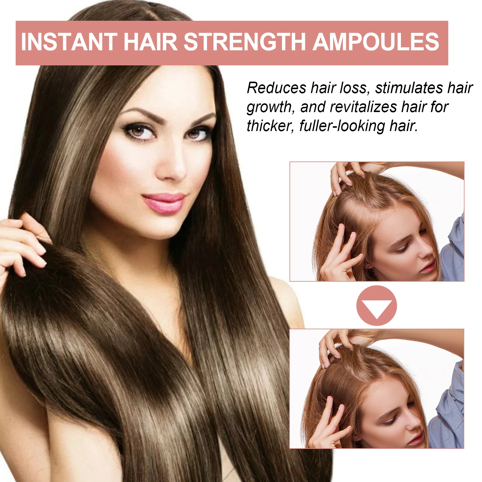 Premium Hair Care Amps For Hair conditioning and repair,Improves Texture And Repairs Damaged Hair For Cleaning Healthy Hair Oil - Image 2