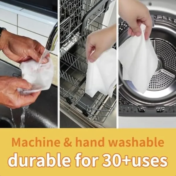 NNX Reusable Paper Towels Kitchen Towel Dish Cloths and Hand Wipes MultiUse Durable and Reusable Rags for Kitchen and Daily Cle - Image 6
