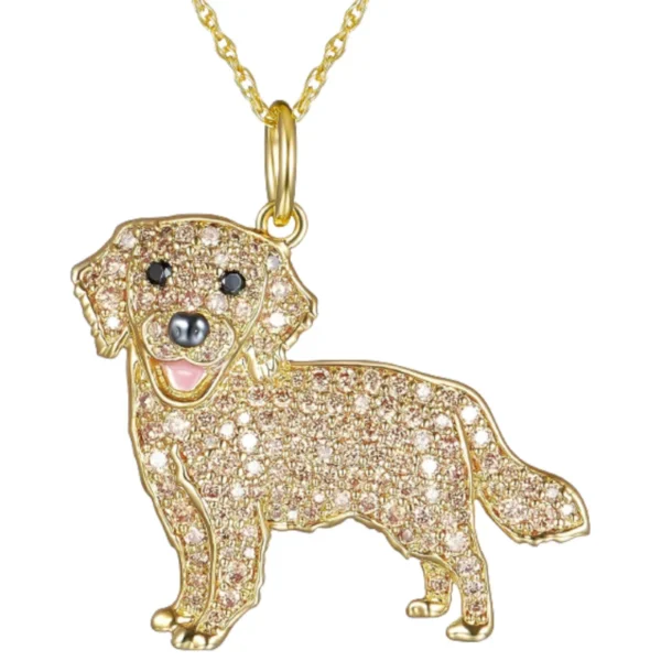 Exquisite Cute Poodle Pendant Necklace Fashion Women's Pet Dog Jewelry Animal Accessories Elegant Party Gifts for Dog Lovers - Image 23
