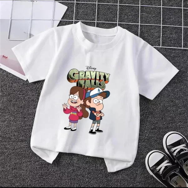 Newest Gravity Falls Kids' Tops - Adorable Cartoon Prints, Luxuriously Soft Material, Ideal for Children's Birthday Celebrations - Image 3