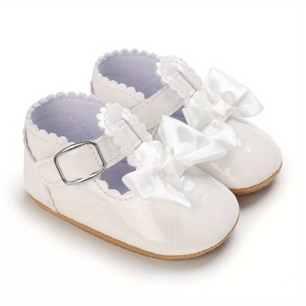Cute Bowknot Mary Jane Shoes For Baby Girls Toddler, Comfortable Non Slip Soft Flat Sole Shoes For Indoor Outdoor Walking, All Seasons - Image 21