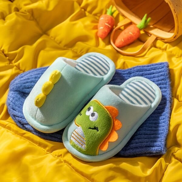 Cozy Cartoon Slippers - Soft, Non Slip, Slip-on, Cute Design, Indoor Home Shoes for Baby Girls, Autumn and Winter Wear - Image 9