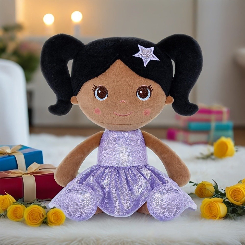 Dolls & Accessories Plush Soft Star Doll 1pc 12 Inch Purple Polyester Rag Doll First Baby Girl Gifts Child's Playmate Holiday Gifts Baby Toys Birthday Gift Party Decorat Item - Image 4