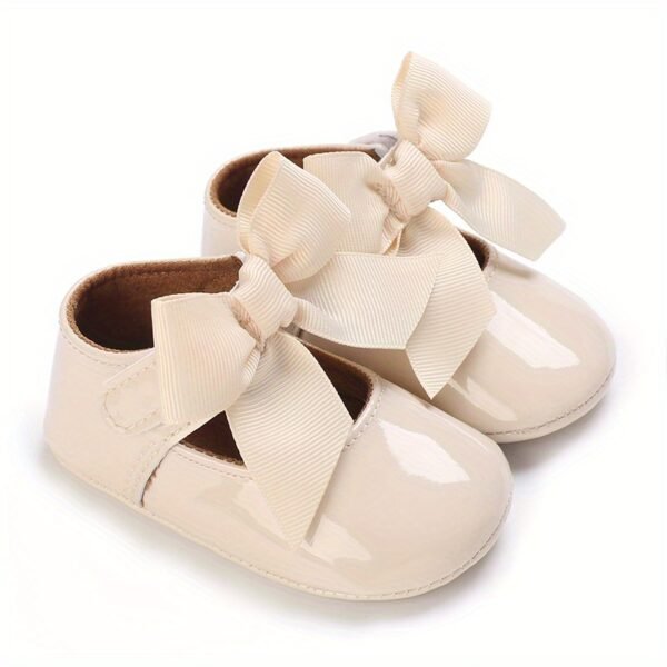 Trendy Elegant Bowknot Mary Jane Shoes For Baby Girls, Comfortable Lightweight Non Slip Soft Flat Sole Shoes For Indoor Outdoor Party, Spring And Autumn - Image 19