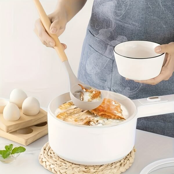 12-Piece Premium Non-Stick Silicone Kitchen Utensil Set with Ergonomic Wooden Handles - Durable, Heat-Resistant, Easy to Clean, and Safe for Cooking and Baking - Ideal for Back to School, Dorm Essentials, and Home Cooking Enthusiasts - Image 6