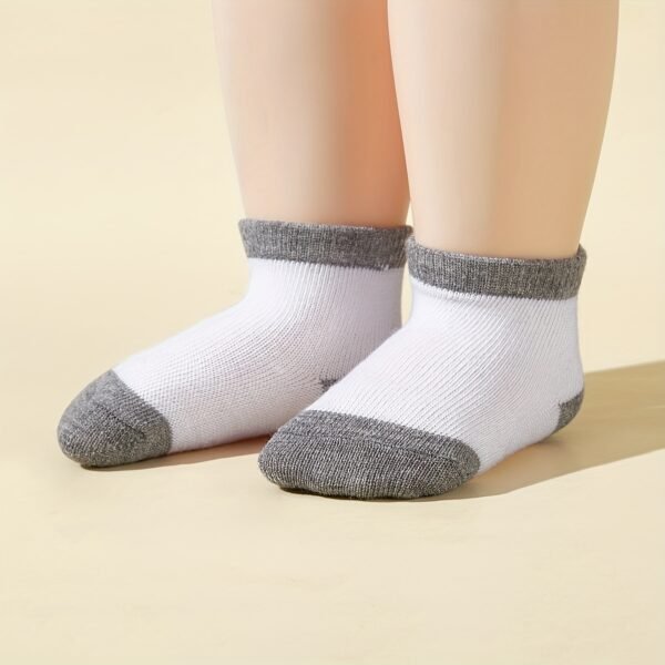 20 Pairs/10 Pairs Baby Boy Crew Socks Simple Unisex Baby Socks - Image 6