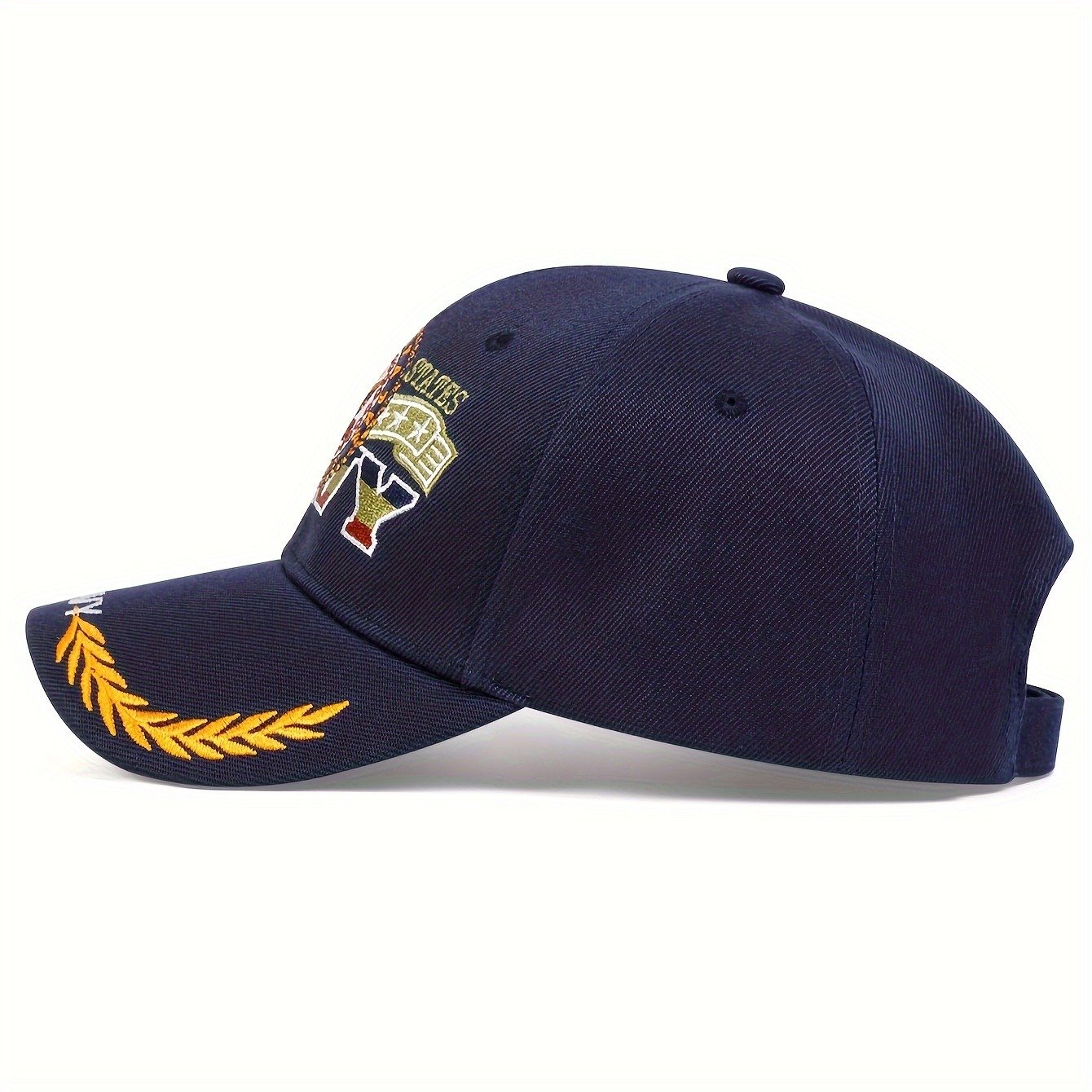 NAVY Eagle Embroidery Baseball Cap Solid Color Unisex Dad Hat Adjustable Golf Sun Hats For Women & Men - Image 3
