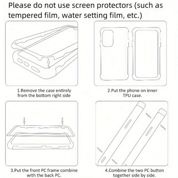 360 Full Body Front+Back Clear Case For iPhone 13 14 11 12 Pro Max XS  15 Plus Luxury Bumper Shockproof Back Cover - Image 12