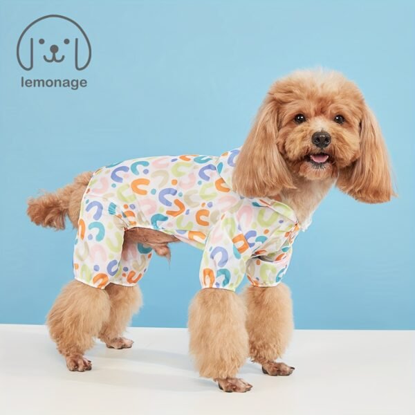 Waterproof Pet Raincoat For Small Dogs - Cute And Functional Outdoor Dog Apparel - Image 4