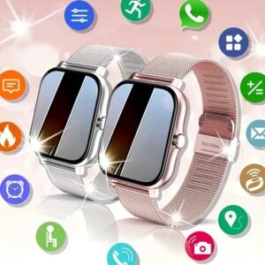 1.83" Borderless Smart Watch - Wireless Calling/Receiving, Multiple Sports Modes, Sedentary Reminder, Weather Forecast, Message Notification, Slim Design for Android & iPhones, Perfect Gift for Men & Women