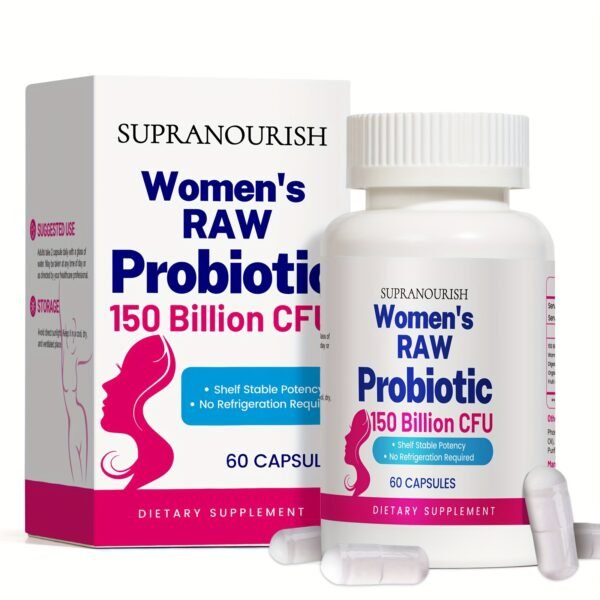150 Billion CFUs Probiotic, Probiotics For Women Digestive Health, Vaginal Probiotics For Urinary Tract Health, PH Balance, 60 Capsules