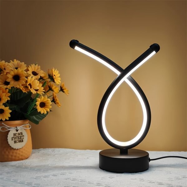 1pc USB Powered LED Table Lamp, Adjustable Brightness, Artistic Decorative Lamp With Various Shapes, USB Rechargeable, No Wireless - Image 5