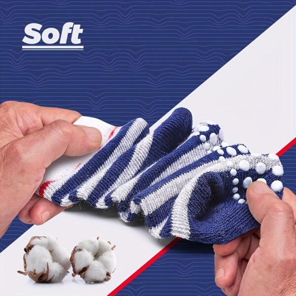 10 Pairs Of Children's Socks With Rubber Dots, Baby Socks, Boys' And Girls' Socks, Non-slip Socks, Indoor Socks, Trampoline Socks - Image 2