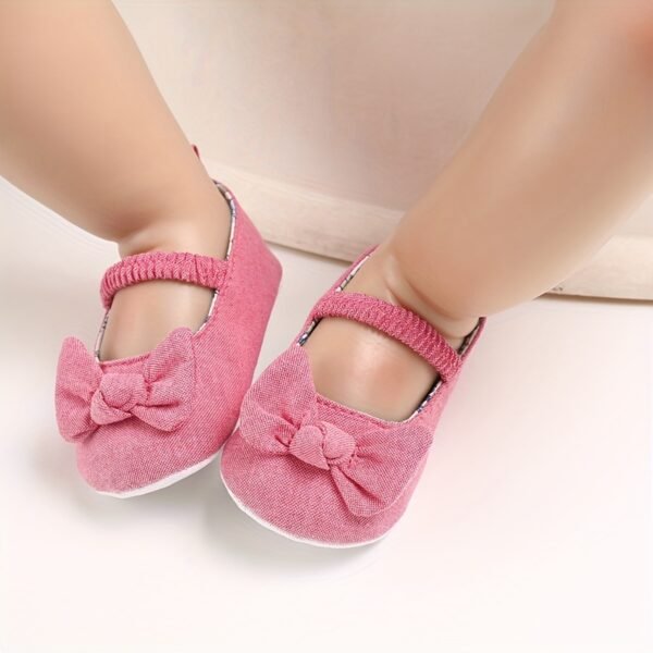 Adorable Bowknot Mary Jane Shoes - Comfortable, Lightweight, Non-Slip, Soft Flat Sole Shoes for Baby Girls, Perfect for Indoor, Outdoor, Party, Spring, and Autumn Occasions - Image 6