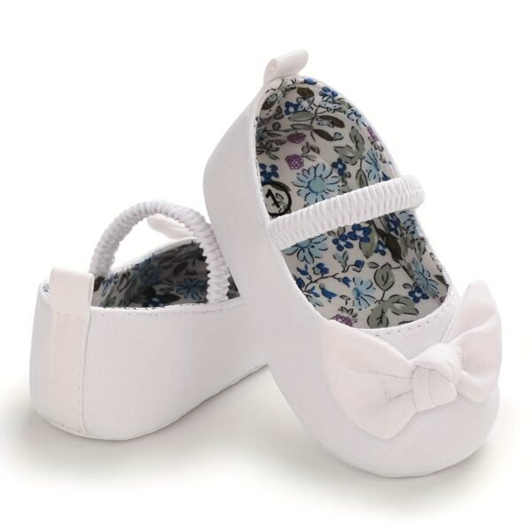Adorable Bowknot Mary Jane Shoes - Comfortable, Lightweight, Non-Slip, Soft Flat Sole Shoes for Baby Girls, Perfect for Indoor, Outdoor, Party, Spring, and Autumn Occasions - Image 3