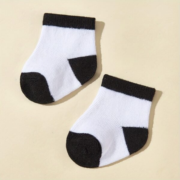 20 Pairs/10 Pairs Baby Boy Crew Socks Simple Unisex Baby Socks - Image 5
