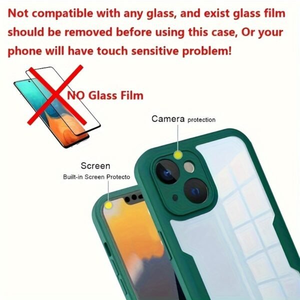 360 Full Body Front+Back Clear Case For iPhone 13 14 11 12 Pro Max XS  15 Plus Luxury Bumper Shockproof Back Cover - Image 2