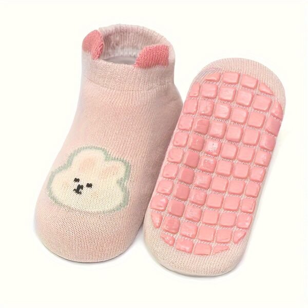 Newborn Baby Socks: Soft Cotton And Polyester Blend, Non-Slip Grip, Suitable for 0-1 Year Olds, Hand Wash Or Dry Clean, Seasonal All Year Round - Image 4