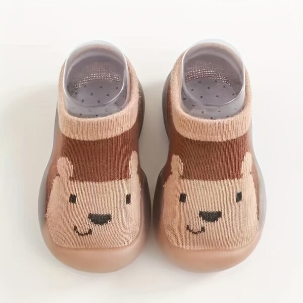Cute Cartoon Comfortable Slip On Sock Shoes For Baby Girls, Breathable Non Slip Walking Shoes For Indoor Outdoor, All Seasons - Image 3