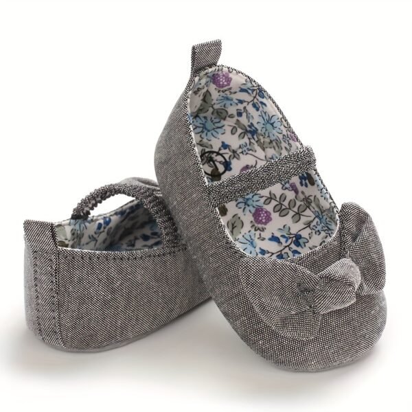 Adorable Bowknot Mary Jane Shoes - Comfortable, Lightweight, Non-Slip, Soft Flat Sole Shoes for Baby Girls, Perfect for Indoor, Outdoor, Party, Spring, and Autumn Occasions - Image 5