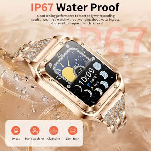 Women's Smart Watch (Answer/Dial), 1.57" Smart Watch For Android And IOS Phones, IP67 Water Resistant Fitness Watch, AI Voice Features for Women & Men - Image 5