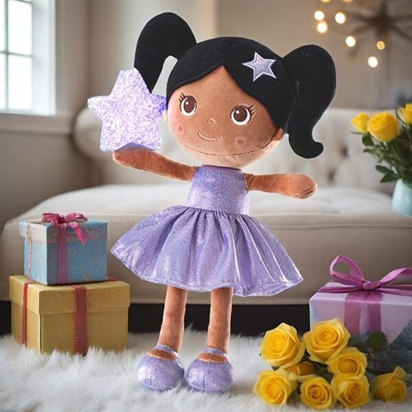 Dolls & Accessories Plush Soft Star Doll 1pc 12 Inch Purple Polyester Rag Doll First Baby Girl Gifts Child's Playmate Holiday Gifts Baby Toys Birthday Gift Party Decorat Item - Image 8