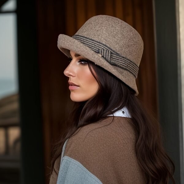 Elegant Rolled Brim Wool Fedoras Classic British Style Felt Hats Vintage Foldable Cloche Hats For Women Autumn & Winter - Image 8
