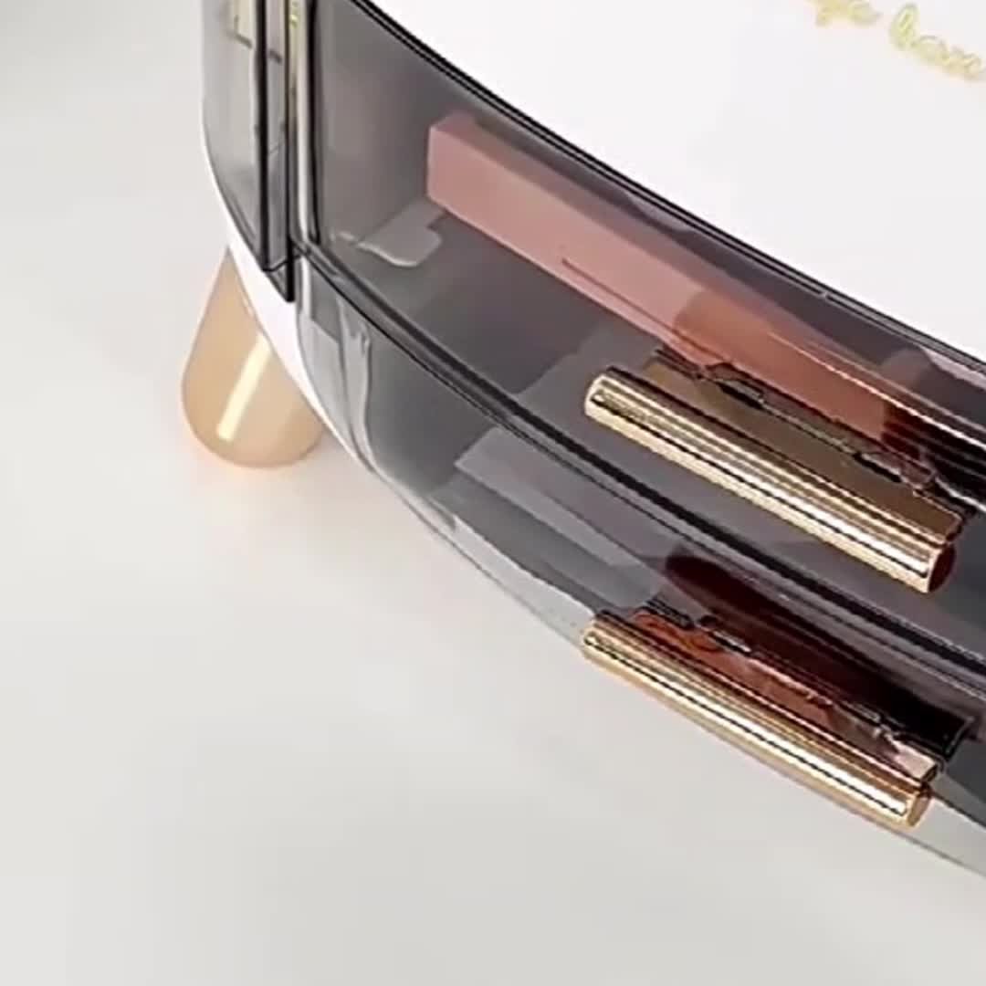 Versatile Cosmetic Organizer with Dustproof Lid - Waterproof Makeup Storage Box for Lipstick, Skincare & Jewelry - Perfect for Vanity & Bathroom, Jewelry Boxes - Image 11