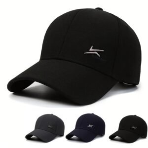 Adjustable Double Hook Embroidered Baseball Cap Peaked Hats For Women Spring Autumn Outdoor Sunshade