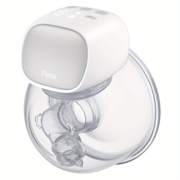 Hands Free Breast Pump, Paruu LED Display Electric Wearable Breast Pump X1, 2 Mode & 9 Levels Adjustable For Breastfeeding Moms Pumping, Low Noise & Painless Portable Breast Pump, 24mm Gray - Image 4