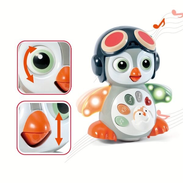 [6+ Months Musical Baby Toy] Musical Baby Toys Penguin | 6+ Months Tummy Time Toys With Music & Lights, Light Up Learning Toys, Dancing Crawling Baby Toy, Baby Easter Basket Stuffers Halloween Christmas Gift - Image 5