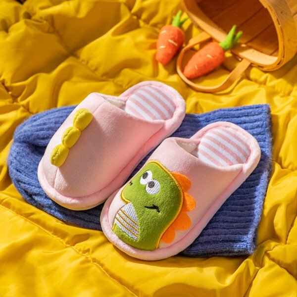 Cozy Cartoon Slippers - Soft, Non Slip, Slip-on, Cute Design, Indoor Home Shoes for Baby Girls, Autumn and Winter Wear - Image 15