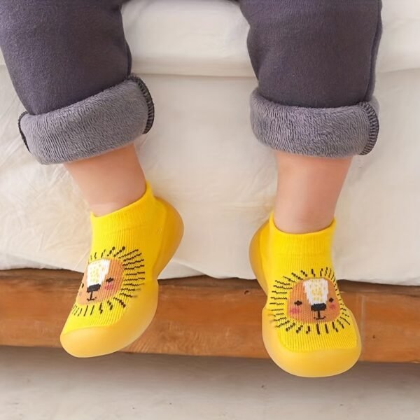 Cute Cartoon Comfortable Slip On Sock Shoes For Baby Girls, Breathable Non Slip Walking Shoes For Indoor Outdoor, All Seasons - Image 6