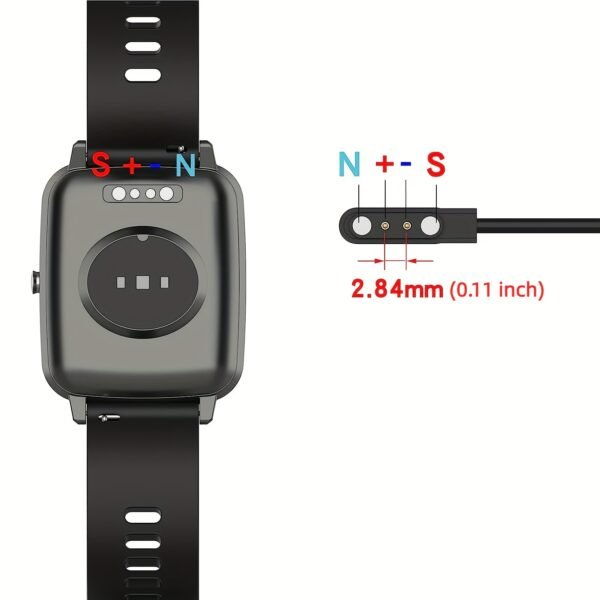 Universal Smart Watch Charger Cable - Compatible with 2.5mm/2.8mm/4mm Smartwatches, Fast and Efficient Magnetic Charging, Durable Cord, Multi-Device Support, Travel-Friendly Design - Image 9