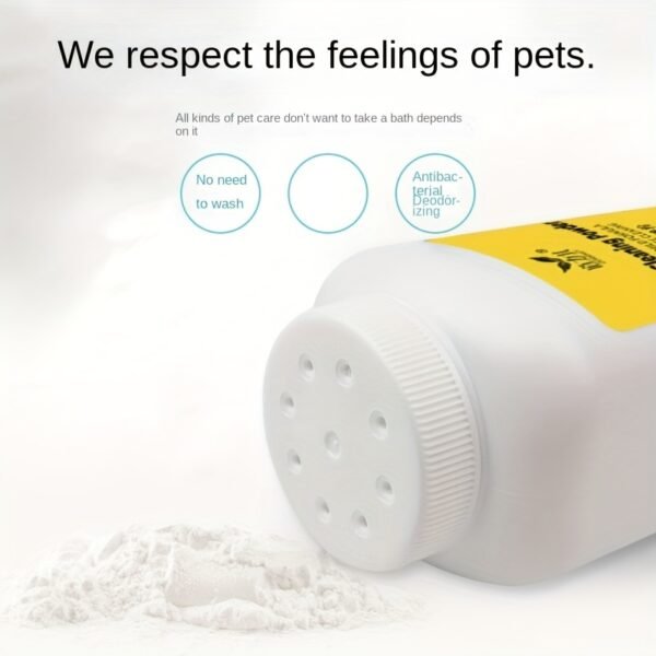 Leave-in Pet Shampoo Powder for Dogs, Cats, Puppies, and Rabbits - 260g Bath Cleaning Powder for a Refreshing and Gentle Clean - Image 8