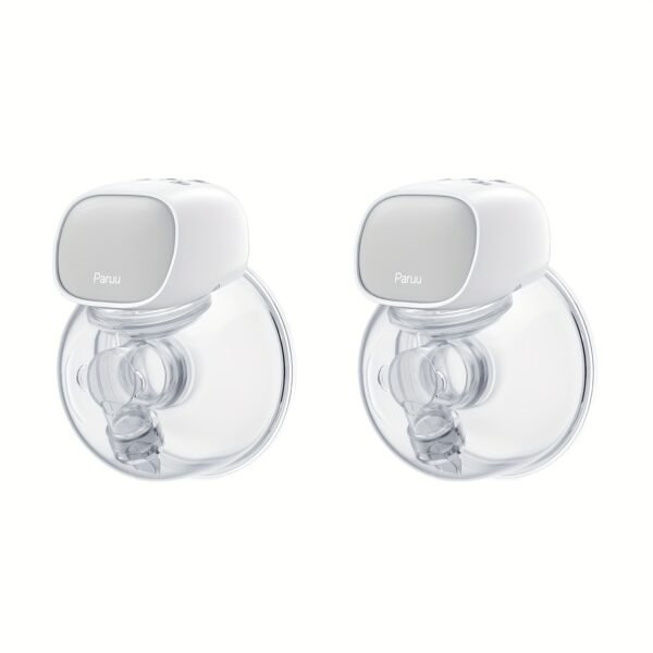 Hands Free Breast Pump, Paruu LED Display Electric Wearable Breast Pump X1, 2 Mode & 9 Levels Adjustable For Breastfeeding Moms Pumping, Low Noise & Painless Portable Breast Pump, 24mm Gray
