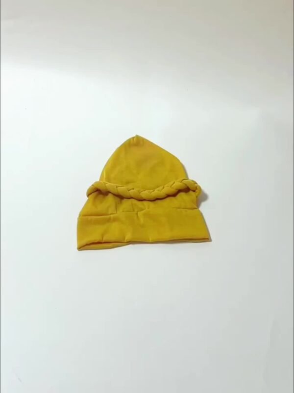 2pcs/set Breathable Braided Turban Hats for Women - Elastic Head Wraps for Ramadan, Chemo, and More - Classic Solid Colors - Image 10