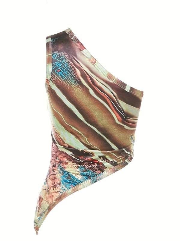 Y2K-Inspired Chic Camo Asymmetrical Top for Women | Sleeveless, Comfort Fit for All Seasons - Image 6
