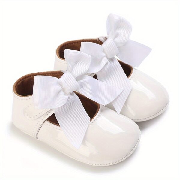 Trendy Elegant Bowknot Mary Jane Shoes For Baby Girls, Comfortable Lightweight Non Slip Soft Flat Sole Shoes For Indoor Outdoor Party, Spring And Autumn - Image 15