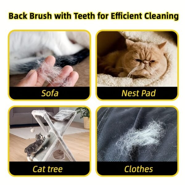 Steamy Cat Brush 3 in 1 Self-Cleaning Pet Grooming Tool - Plastic Novelty Pet Brush for Cats and Short-Haired Dogs, Efficient Massage, Shedding, Detangling, for Pets 14+ Years Old - Image 7