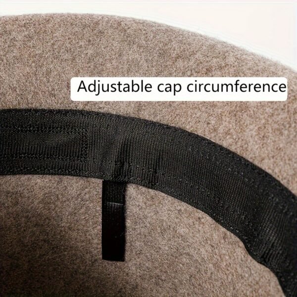 Elegant Rolled Brim Wool Fedoras Classic British Style Felt Hats Vintage Foldable Cloche Hats For Women Autumn & Winter - Image 4