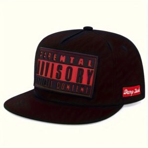 Women Hats ADVISORY Pattern Baseball Cap Men Hip Hop Snapback Cap Flat Brim Hat Sun Visor Cap