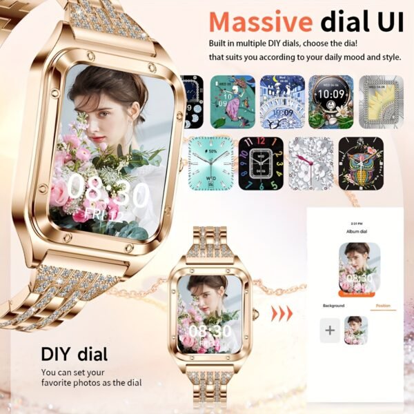 Women's Smart Watch (Answer/Dial), 1.57" Smart Watch For Android And IOS Phones, IP67 Water Resistant Fitness Watch, AI Voice Features for Women & Men - Image 2